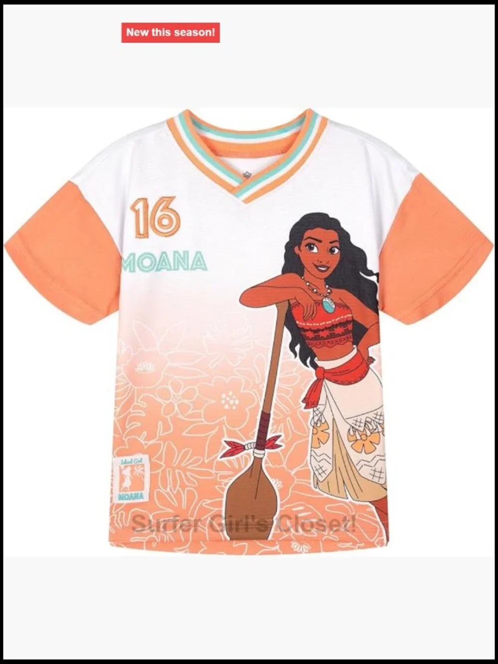 Disney Girls Mesh Soccer Jersey T-Shirt Toddler to Big Kid